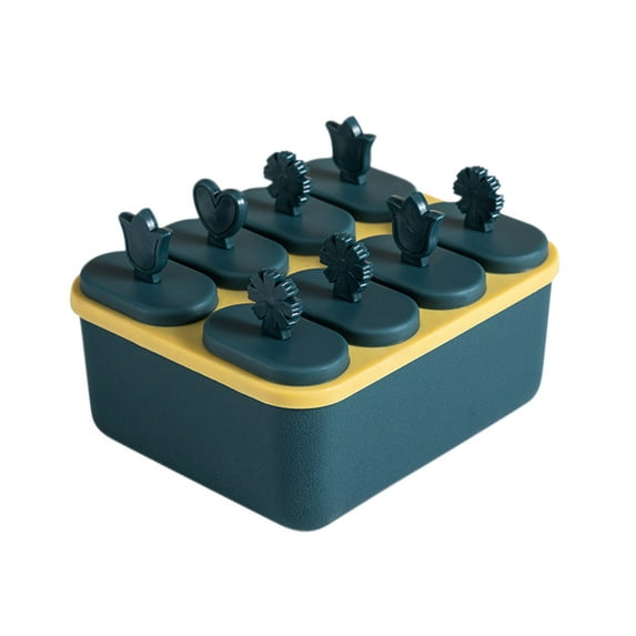 Vikakiooze under10, New Homemade sicle Mold Box With Base With Handle 8 sicle Box Ice Cream Mold Ice Box