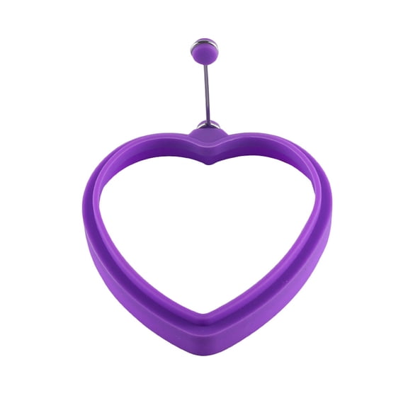 Vikakiooze under10, Silicone Heart-shaped Rings Pancake Mold With Handles Nonstick Frying