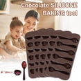 thumbnail image 1 of Vikakiooze under10, Spoon Shape Sphere Silicone Mold Baking Mold for Making Chocolate Cake Jelly, 1 of 2