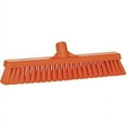 thumbnail image 1 of Vikan 16" Small Particle Push Broom- Soft - Orange (3 Units), 1 of 1