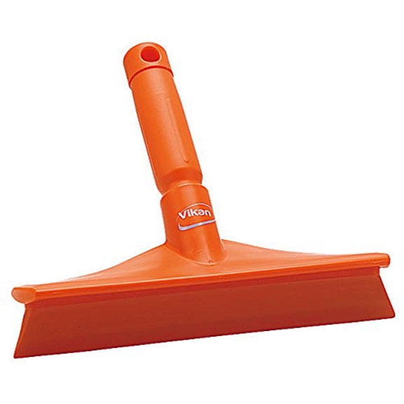Vikan 71257 Rubber Polypropylene Frame Bench Single Blade Squeegee, 10', Orange