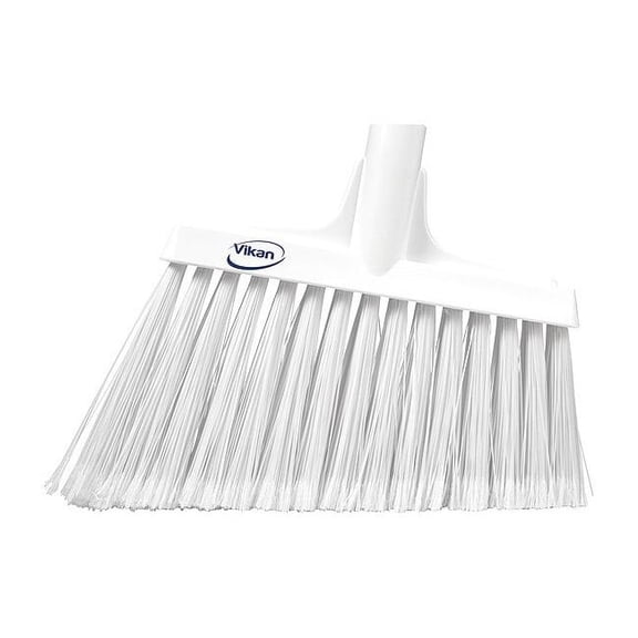 9 in Sweep Face Broom Head, Synthetic, White 29165