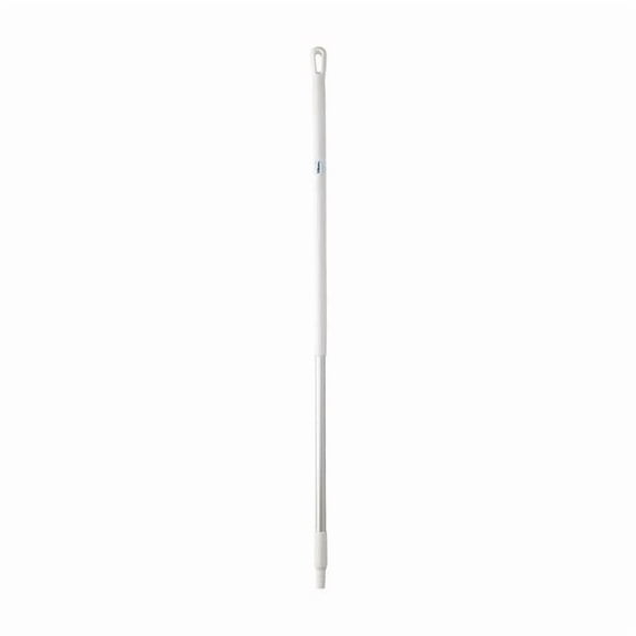 51" Color Coded Handle, 1 1/4 in Dia, White, Aluminum 29355