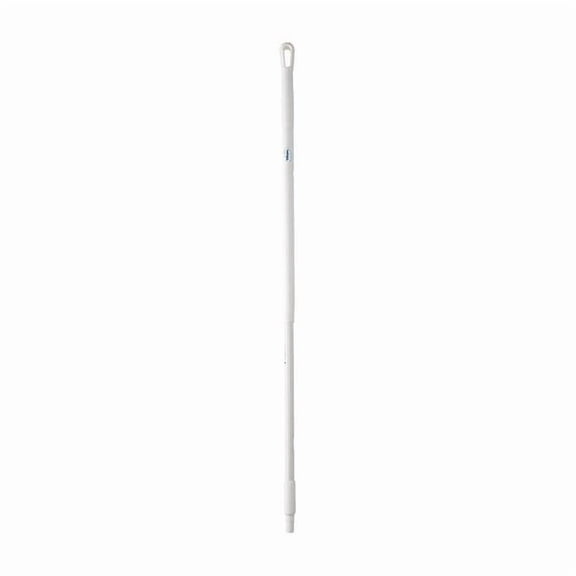51" Color Coded Handle, 1 1/4 in Dia, White, Fiberglass 29365