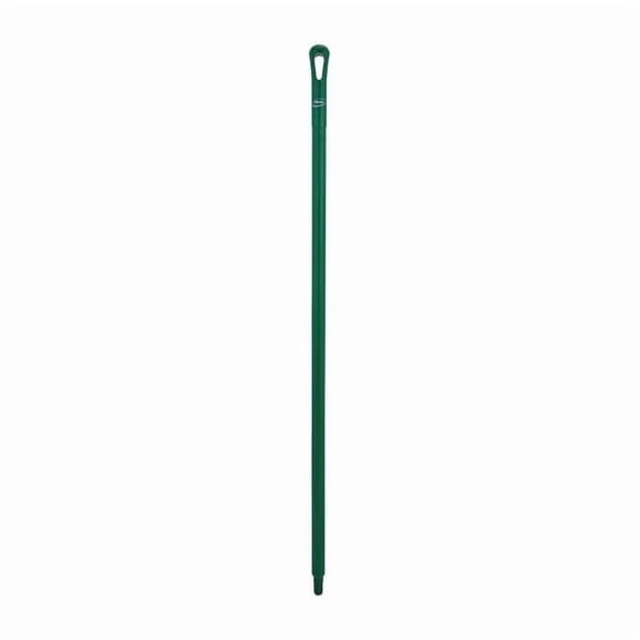51" Color Coded Handle, 1 1/4 in Dia, Green, Polypropylene 29602