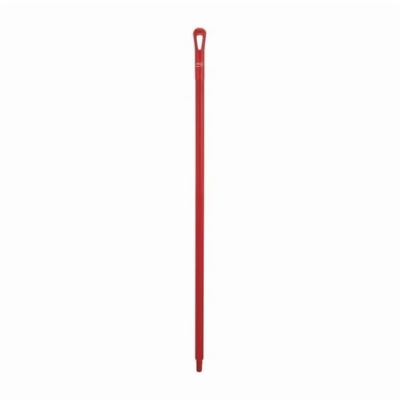 Vikan 51" Color Coded Handle, 1 1/4 in Dia, Red, Polypropylene 29604
