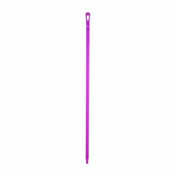 Vikan 59" Color Coded Handle, 1 1/4 in Dia, Pink, Polypropylene 29621