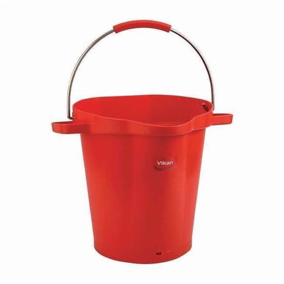 Vikan Hygienic Bucket,5 1/4 gal,Red 56924
