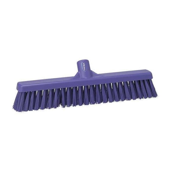 24 in Sweep Face Broom Head, Soft, Synthetic, Purple 31998