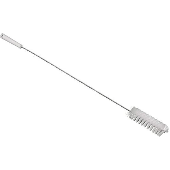 Vikan Tube Brush,Soft,2",PP/SS/PBT,White, One size, Multi