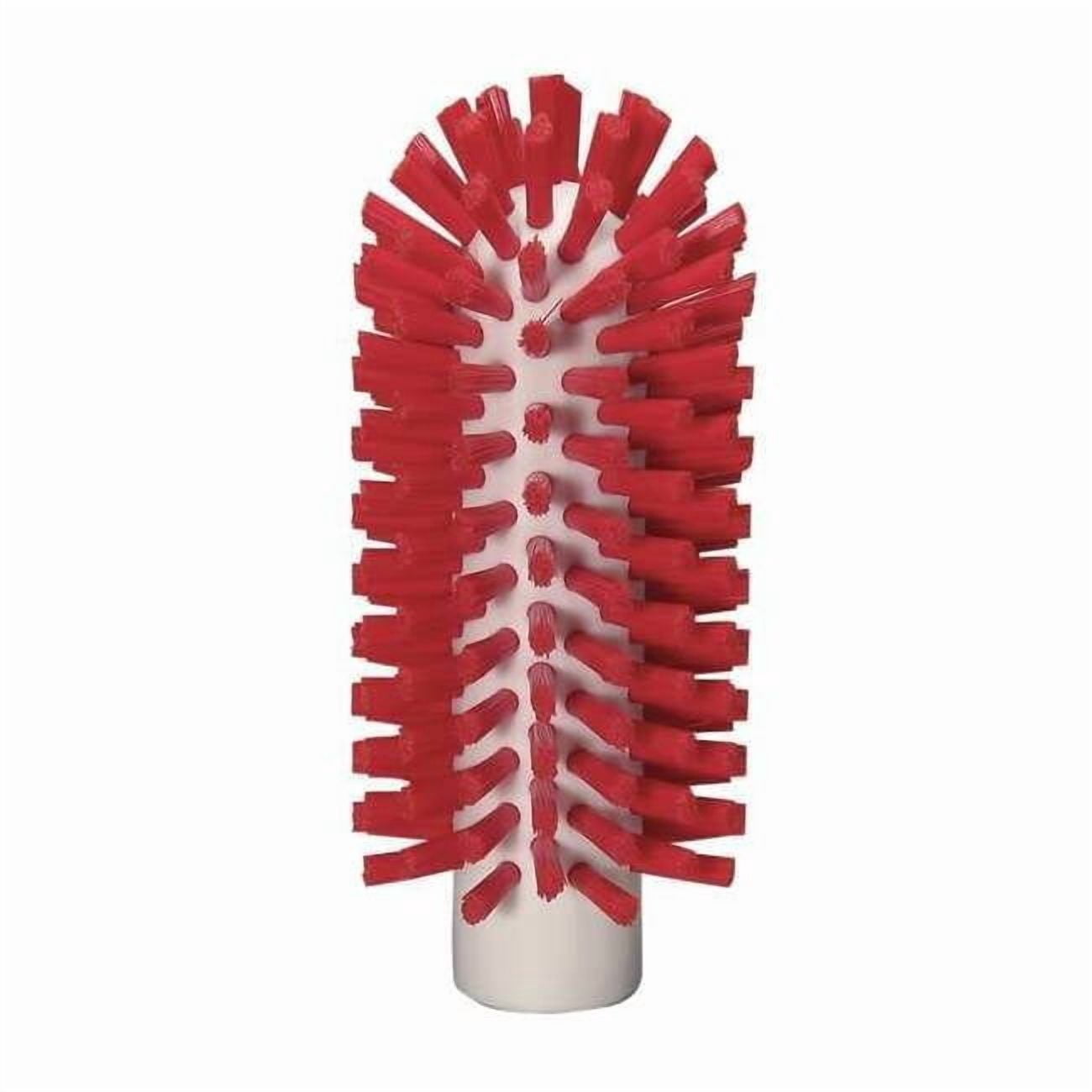 2 3/8 in W Tube and Pipe Brush, Stiff, Not Applicable L Handle, 5 1/2 in L Brush, Red 5380634