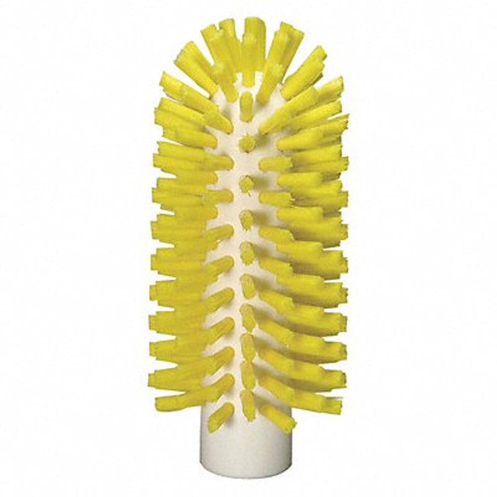 2 3/8 in W Tube and Pipe Brush, Stiff, Not Applicable L Handle, 5 1/2 in L Brush, Yellow