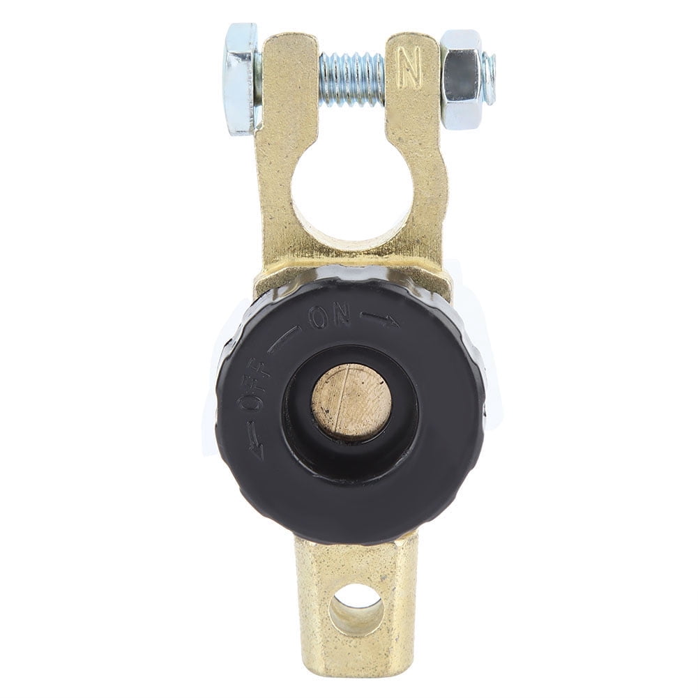 Vikenar Terminal de Enlace de Coches Auto batera Knob Tipo de Corte Interruptor Principal de desconexin aislador (Negro)