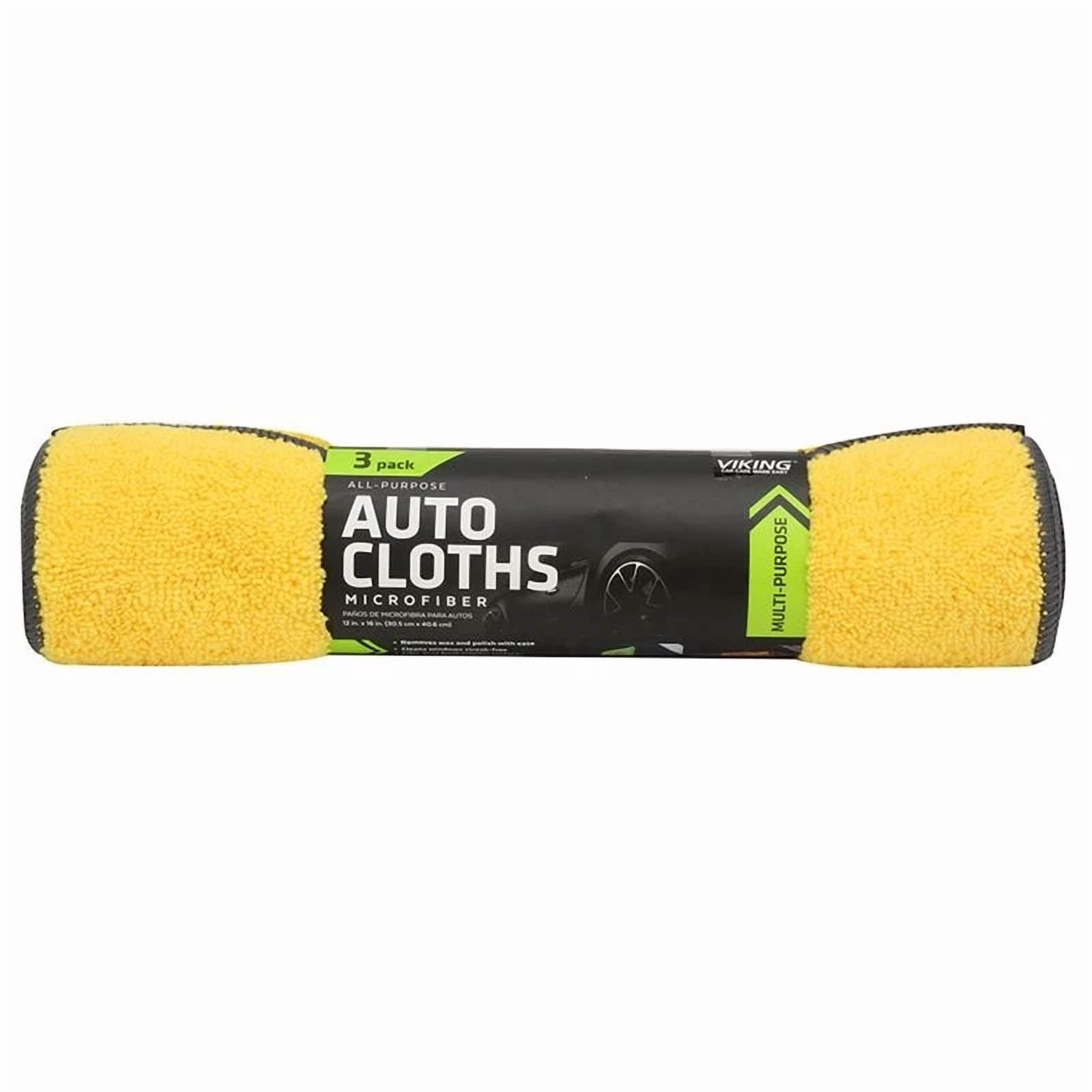 Viking 16 In. L X 12 In. W Microfiber Auto Cleaning Cloth 3 Pk ...
