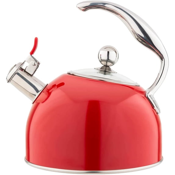 Viking 400189339RC 2.6-Quart Red Stainless Steel Tea Kettle
