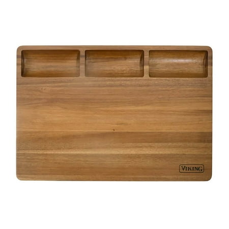 Viking Acacia 20-inch Reversible Butcher Block Prep/Carving Board - Wood