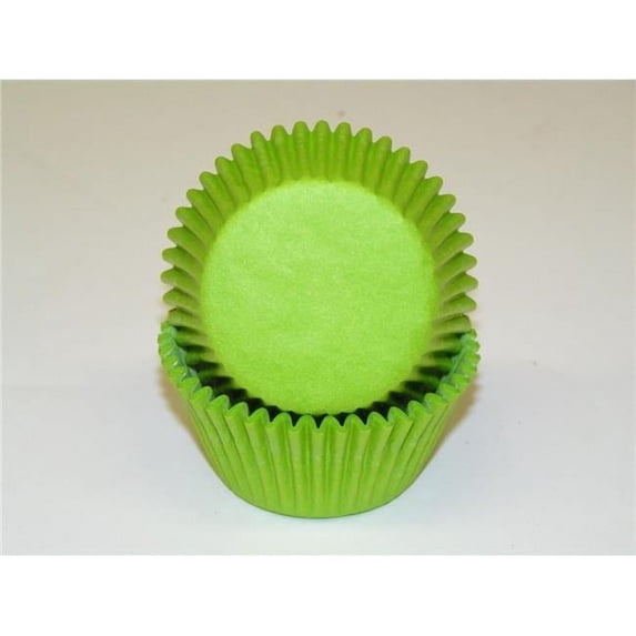 Viking -450C GP LIME GREEN 1.25 x 2 in. Greaseproof Baking Cup - Lime Green - 1000 Piece