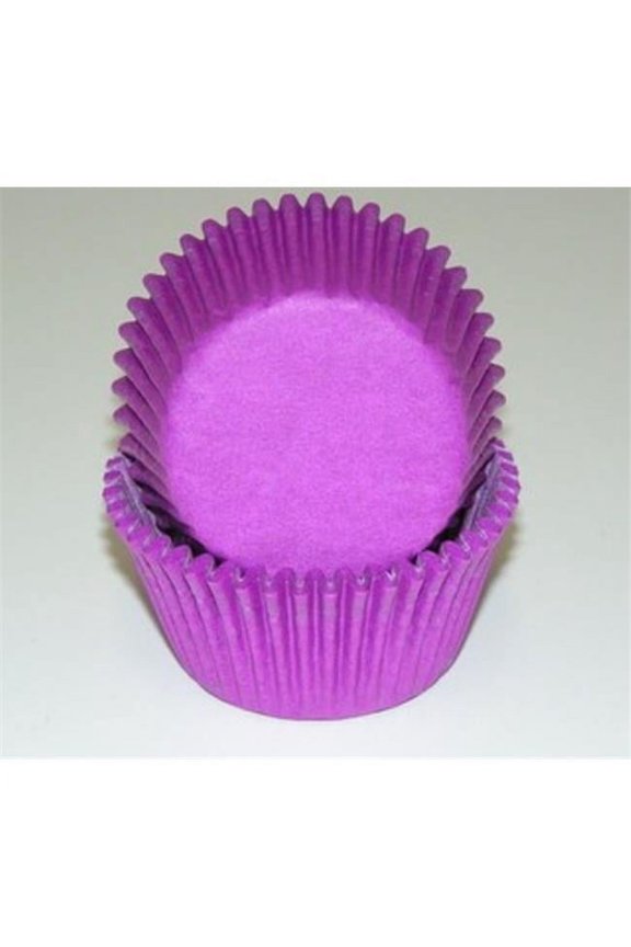 -450C GP PURPLE 1.25 x 2 in. Greaseproof Baking Cup - Purple - 1000 Piece