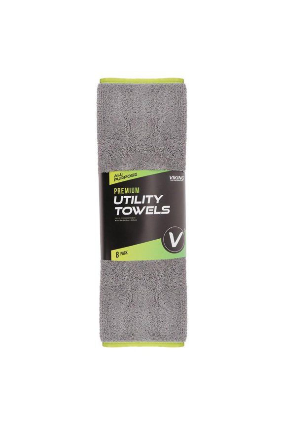 8064941 16 x 16 in. Microfiber Towel, Gray - Pack of 8