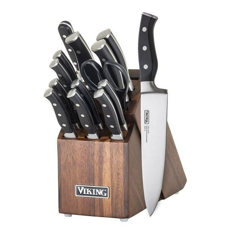Viking Professional 10-Piece Cutlery Block in Acacia