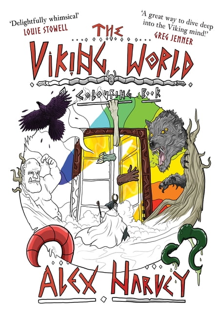 The Viking Age Colouring Book, (Paperback)