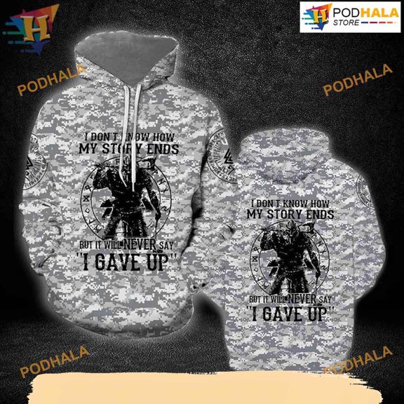 Viking All Over Printed 3D Hoodie T-Shirt
