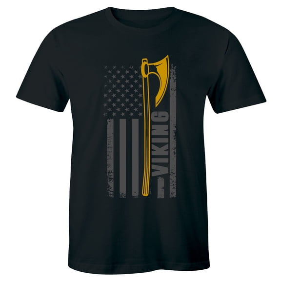 Viking American Flag Cool Ragnar Lothbrok Fans Shirt Men'S T-Shirt Tee All Size S-5Xl