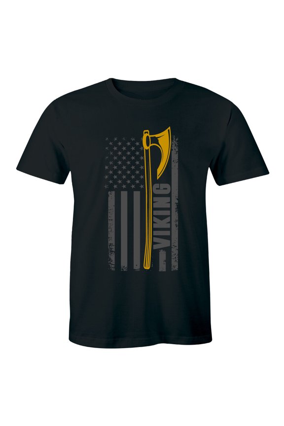 Viking American Flag Cool Ragnar Lothbrok Fans Shirt Men'S T-Shirt Tee All Size S-5Xl