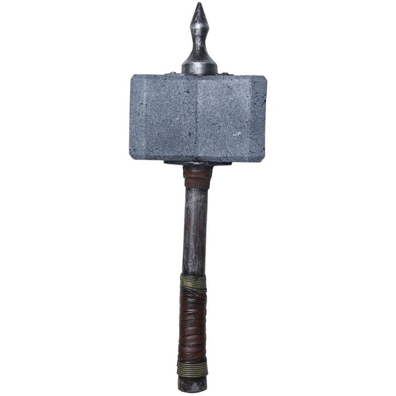 Viking Barbarian Costume Accessory Spiked War Hammer