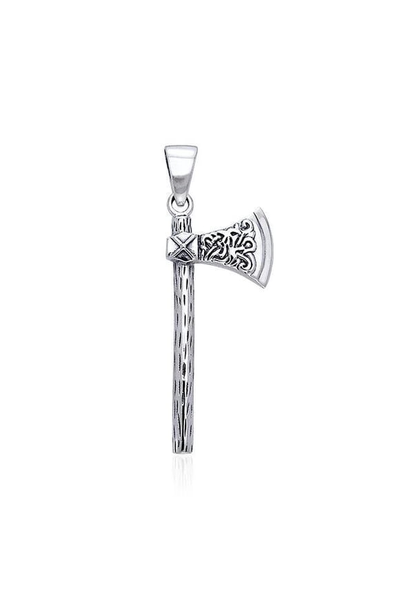 Viking Battle Axe 925 Sterling Silver Pendant Fine Norse Scandinavian Jewelry