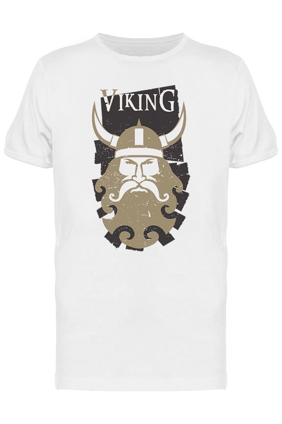 Viking Bearded Man T-Shirt Men -Image by Shutterstock, Male Small