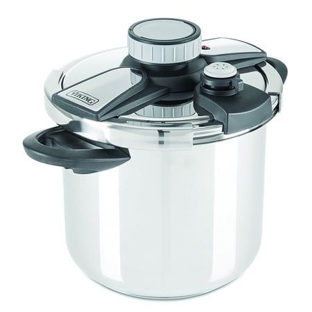 Viking Culinary Stainless Steel Pressure Cooker with Easy Lock Lid, 8 Quart