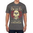 thumbnail image 1 of Viking Death Valhalla Mens Soft T Shirt Charcoal MD, 1 of 1