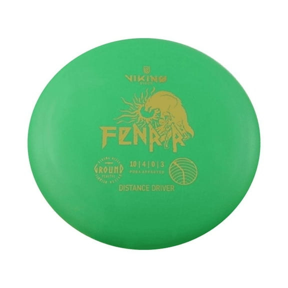 Viking Discs Fenrir Distance Driver Disc Golf - Ground Plastic (Green)