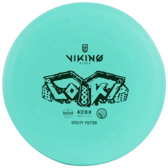 Viking Discs Loki - Overstable, Beaded Rim, Disc Golf Midrange. Affordable Ground Plastic (Green)