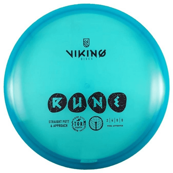Viking Discs Rune - Disc Golf Putt And Approach Disc - Premium Storm Plastic (Blue)