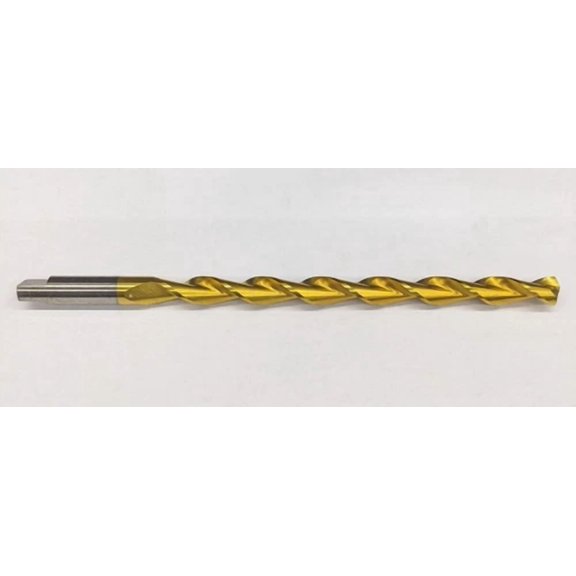 Viking Drill 3/8" Parabolic Flute Taper Length Drill 135 Tin Titanium 34760 Usa