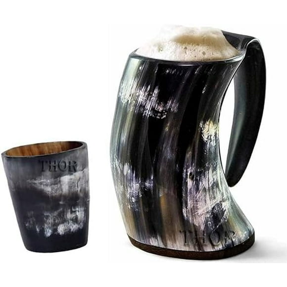 Viking Drinking Horn Mug Authentic Medieval Handmade/For Shot Drink Cup/Food Safe Beer Horns Rustic Vintage Home Decor Gifts