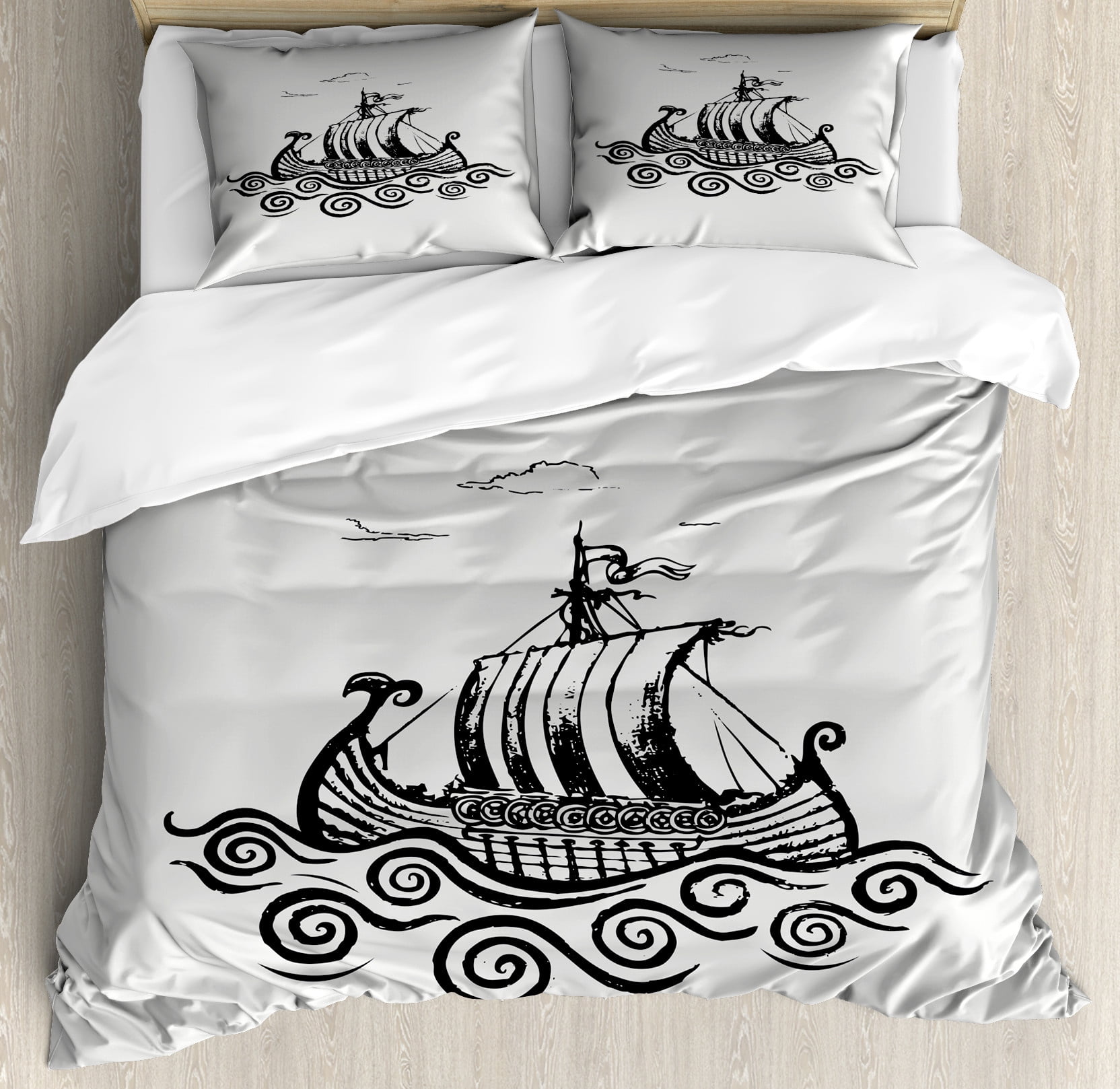 Krampus Pattern Print Duvet Cover Bedding Set main image 0