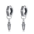 thumbnail image 1 of Viking Earrings 925 Sterling Silver Norse Earrings Dangle Drop Earring Men Jewelry Gift, 1 of 5