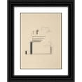 thumbnail image 1 of Viking Eggeling 14x18 Black Ornate Wood Framed Double Matted Museum Art Print Titled - Original Drawings 13 (Early 20th&nbsp;Century), 1 of 5