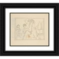 thumbnail image 1 of Viking Eggeling 17x15 Black Ornate Wood Framed Double Matted Museum Art Print Titled - Original Drawings 33 (Early 20th&nbsp;Century), 1 of 5
