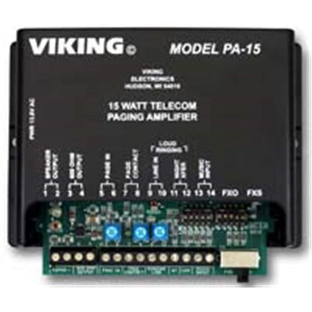 Viking Electronics PA-15 15 Watt Paging Amp With Background Music And Loud Ringing