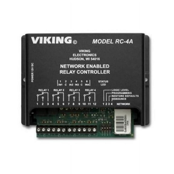 Viking Electronics - RC-4A - Viking Electronics Network Enabled Relay Controller