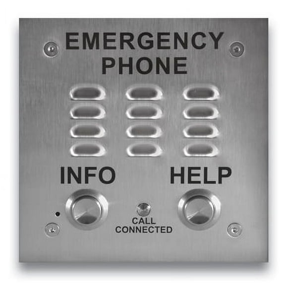Viking Electronics Two Button VoIP Emergency Phone With Enhanced Weather Protection