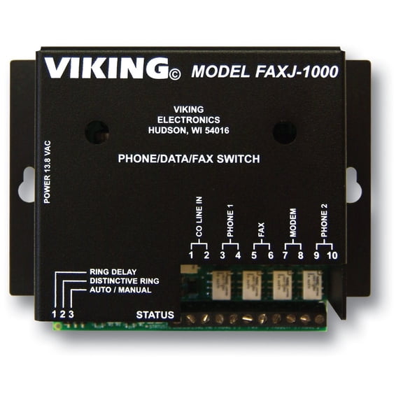 Viking Electronics Faxjack Phone/Fax Switch (FAXJ1000)