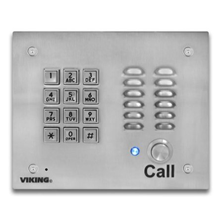 Viking Electronics VoIP Stainless Steel Entry Phone With Enhanced Weather Protection