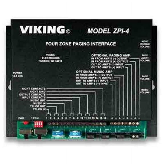 Viking Electronics ZPI-4 Viking Multi-Zone Paging INter