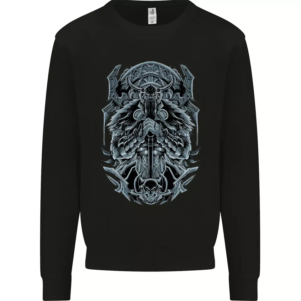 Viking God Odin Valhalla Norse Warrior Mens Sweatshirt Jumper