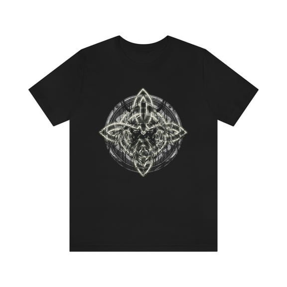 Viking Head On Shield T-Shirt